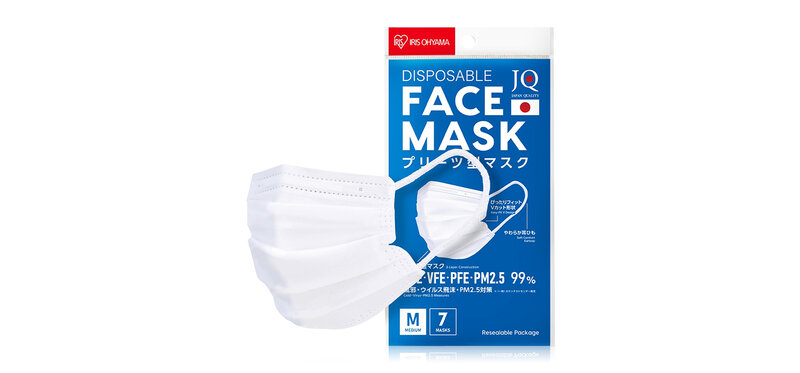 IRIS OHYAMA Face mask size M white 7's