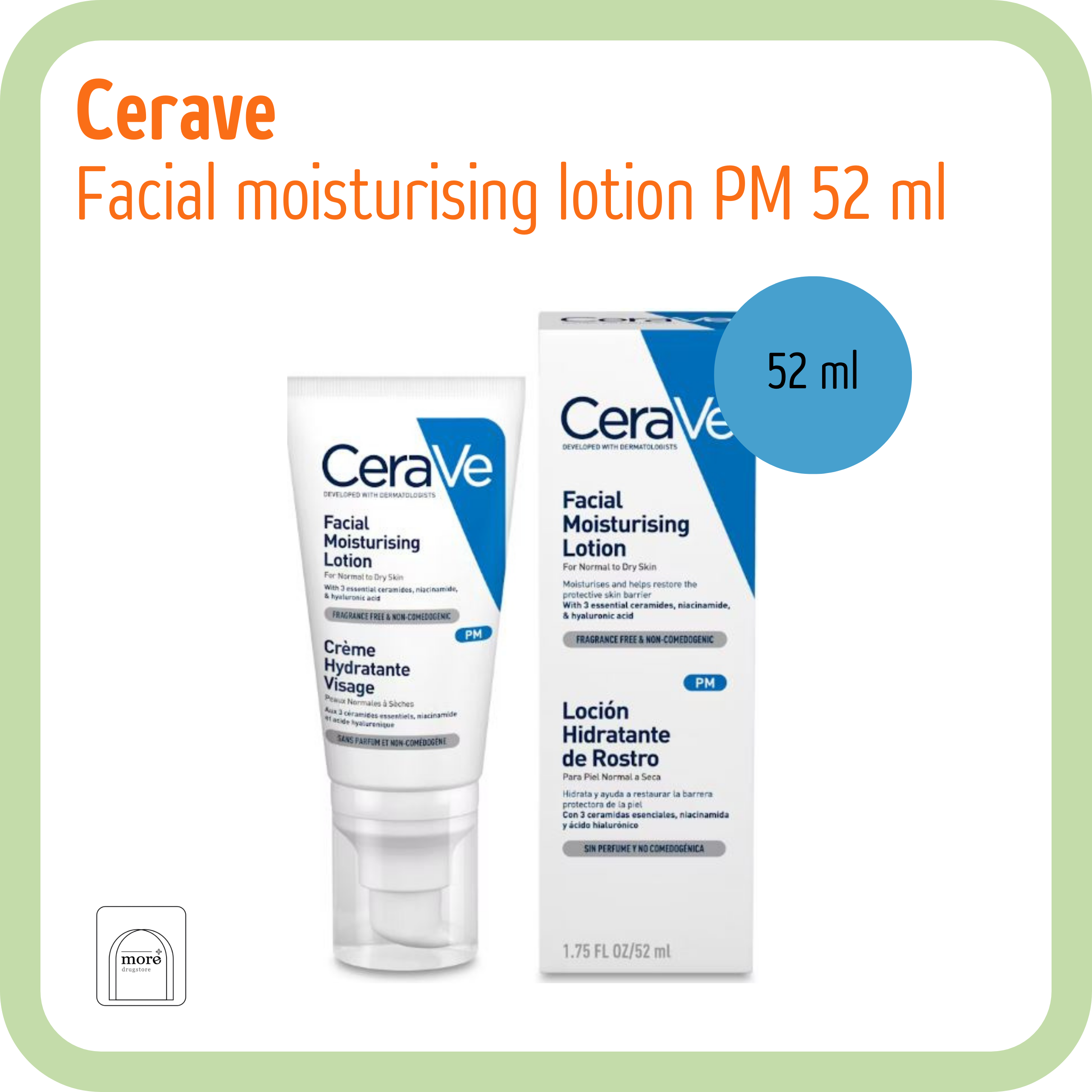 Cerave Facial Moisturising Lotion PM 52 ml.
