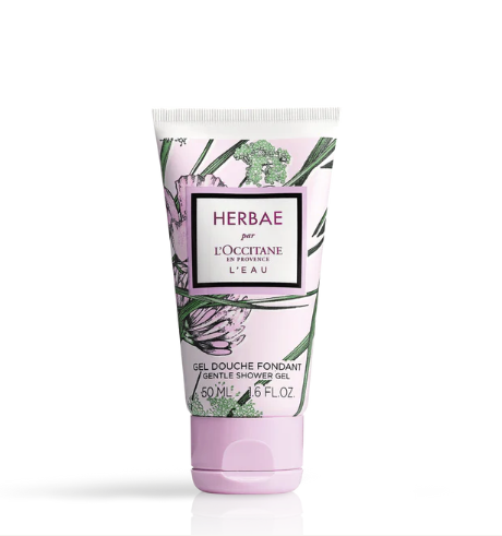 L'OCCITANE Herbae Gentle Shower Gel 50ml. (สีชมพู)