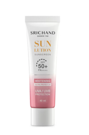 SRICHAND Sun Lotion ศรีจันทร์ ซันลูชั่น Whitening ซันสกรีน SPF50+ PA++++ 15 มล.