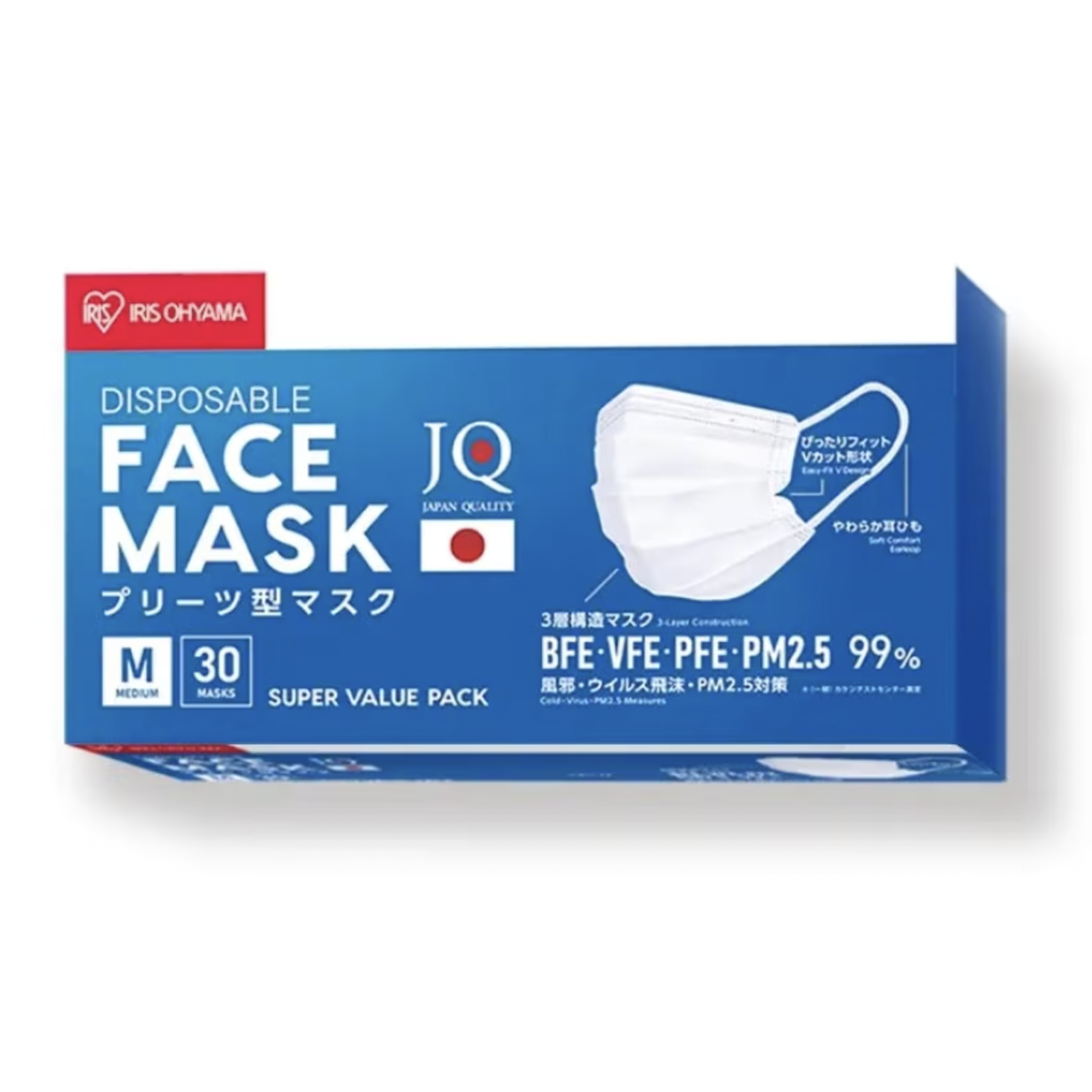 IRIS OHYAMA Face Mask Size M 30 ชิ้น (สีขาว)
