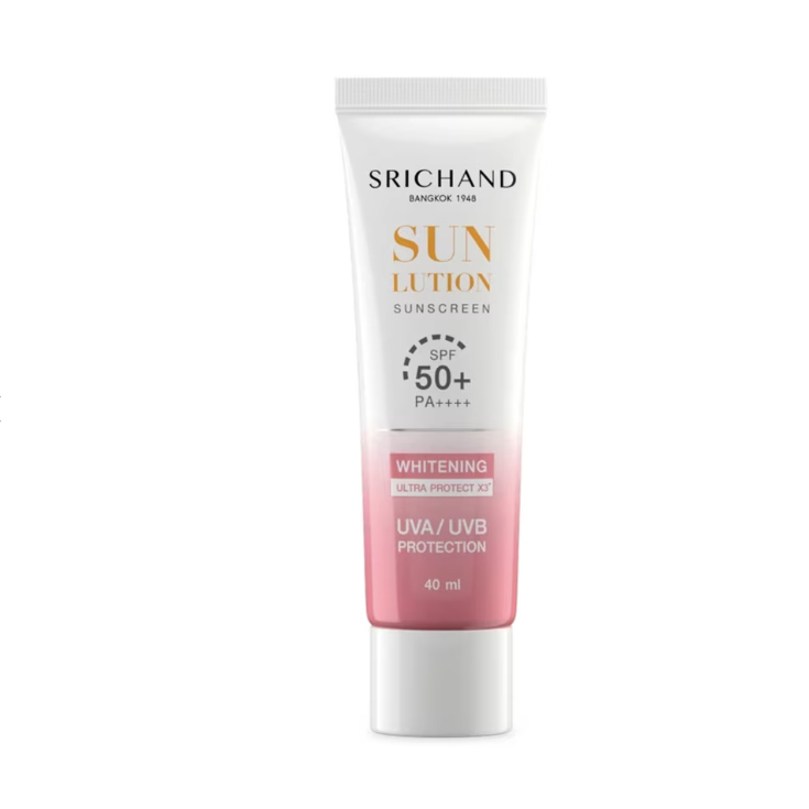 Srichand sun lution sunscreen SPF 50+ PA+++ 40 ml.