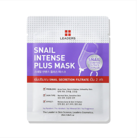 Leaders Snail Intense Plus Mask 25ml (1แผ่น)