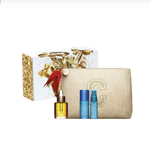 CLARINS ชุดผลิตภัณฑ์ BLUE ORCHID FACE OIL COLLECTION HOLIDAY SET 2023