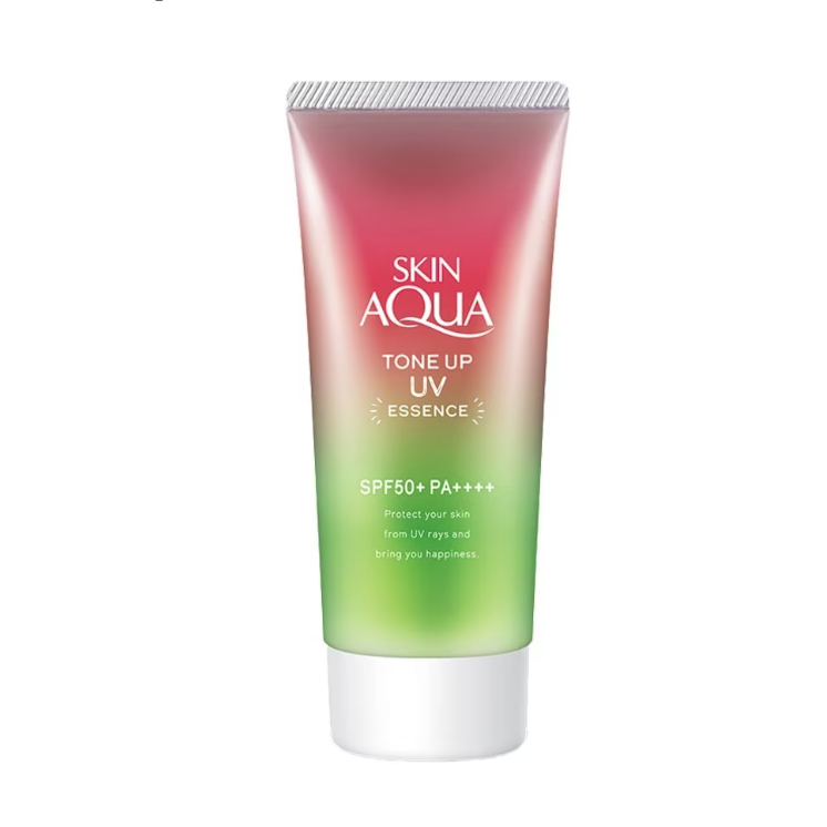 Sunplay Skin Aqua Tone Up UV Essence Spf50+pa++++ 80g. #Rose Aura