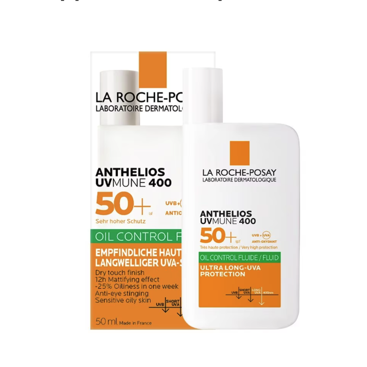 LA ROCHE POSAY กันแดดสำหรับผิวหน้า ANTHELIOS UV Mune 400 Spf50+ Pa++++ Oil Control Fluid 50 ml.