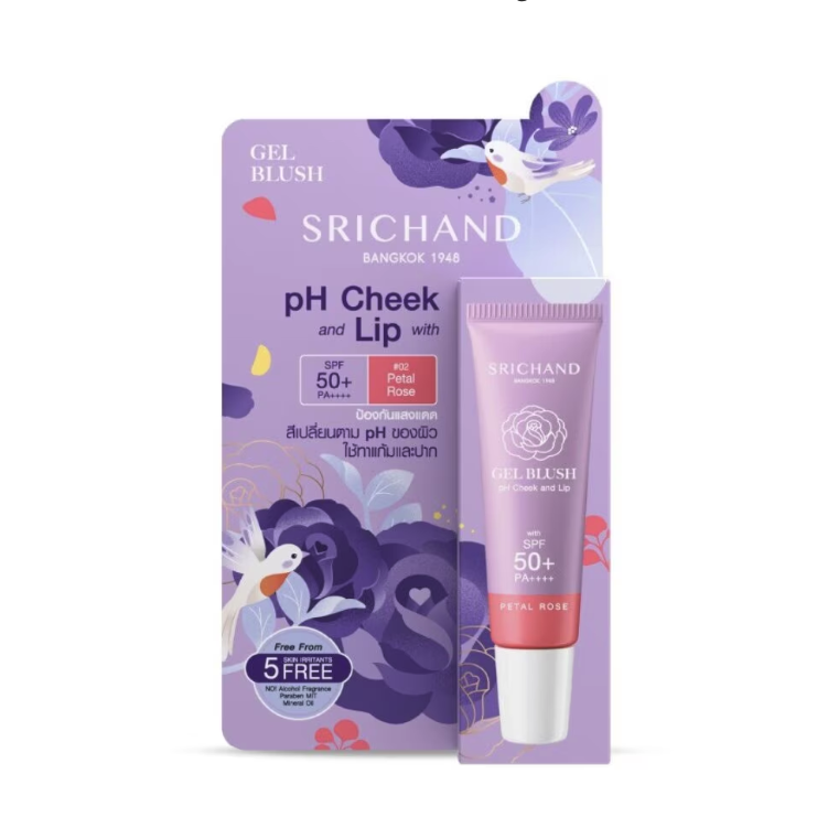 SRICHAND Gel Blush PH Cheek And Lip wih Spf 50+pa++++7 g. #Petal Rose