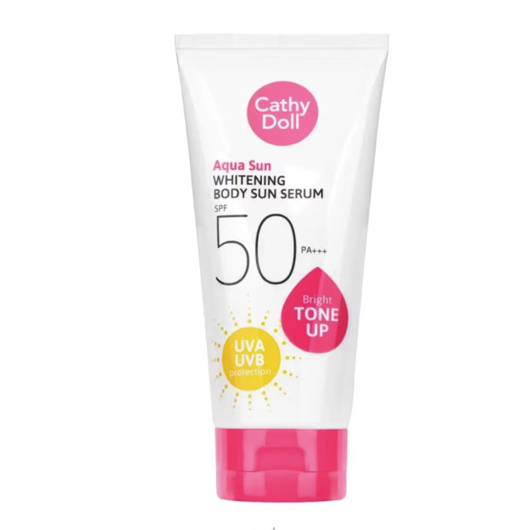 Cathy Doll Aqua Sun Whitening Body Sun Serum spf50pa+++ 138 ml.