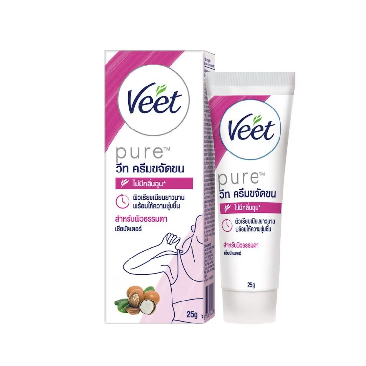 Veet Pure ครีมกำจัดขน สูตรผิวธรรมดา 25g.