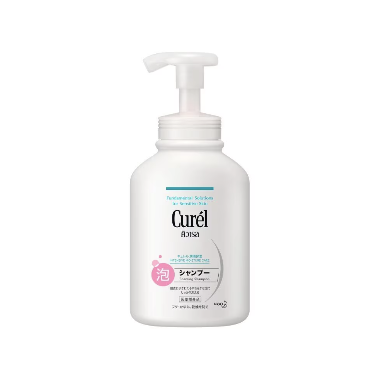 Curel Intensive Moisture Care Foaming Shampoo 480ml.