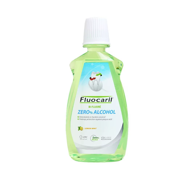 Fluocaril น้ำยาบ้วนปาก Mouthwash Zero O% Alcohol Lemon Mint 500 ml.