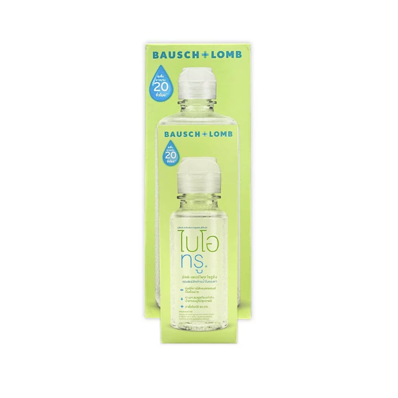Biotrue ผลิตภัณฑ์ทำความสะอาดคอนแทคเลนส์ Multi-Purpose Solution 300+60 ml.