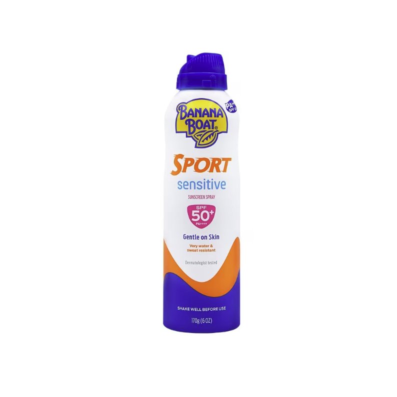 Banana Boat สเปรย์กันแดด SPORT SENSITIVE sunscreen spray SPF 50+ PA++++ 170 g