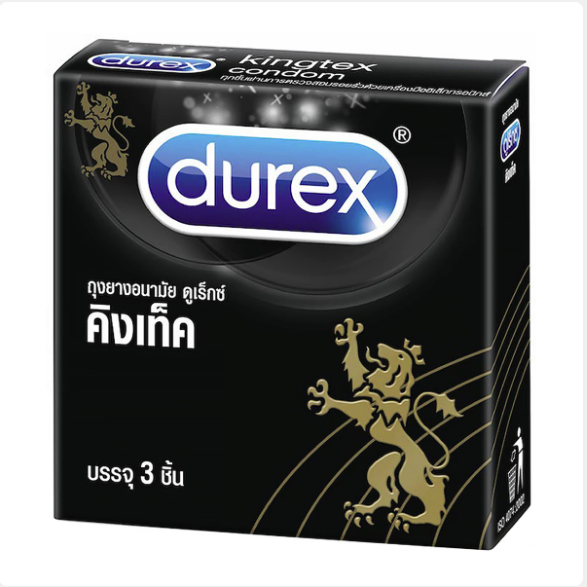 Durex Kingtex ขนาด 49มม.3 ชิ้น
