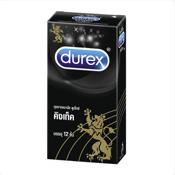 Durex Kingtex ขนาด 49 mm บรรจุ 12 ชิ้น