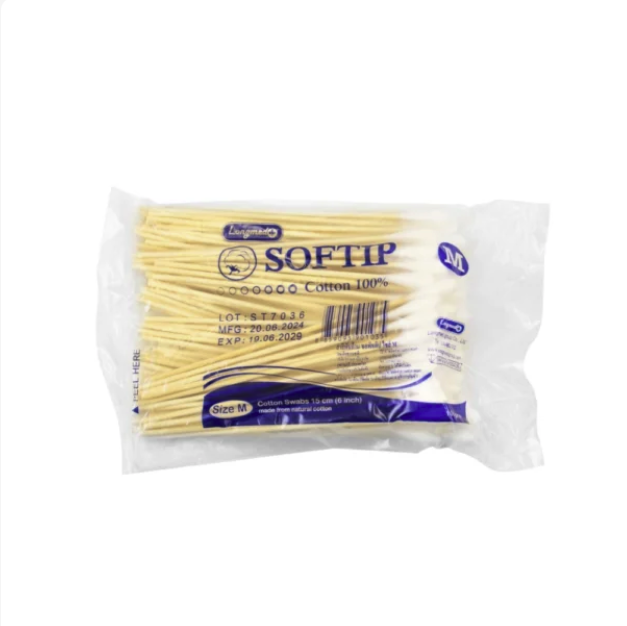 Softip Cotton stick size M 100's
