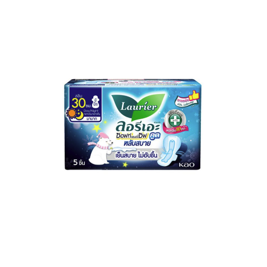 ลอรีเอะ ซอฟท์ แอนด์เซฟ คูล Day/Night 30 ซม. มีปีก 1 ห่อ/5 ชิ้น