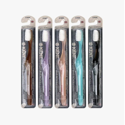 KENT แปรงสีฟัน Toothbrush 1 ด้าม คละสี รุ่น Signature Royal