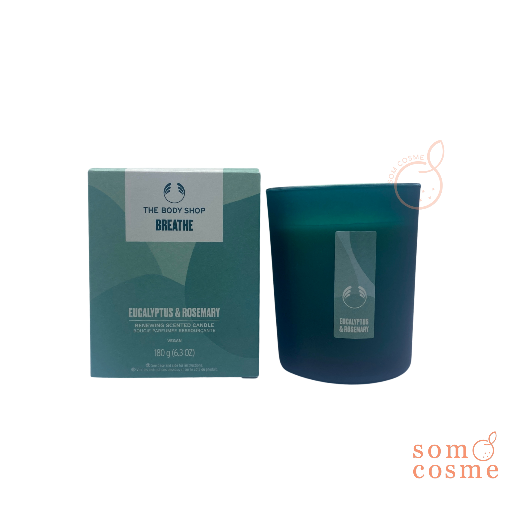 The Body Shop Breathe Eucalyptus & Rosemary Renewing Scented Candle 180g.