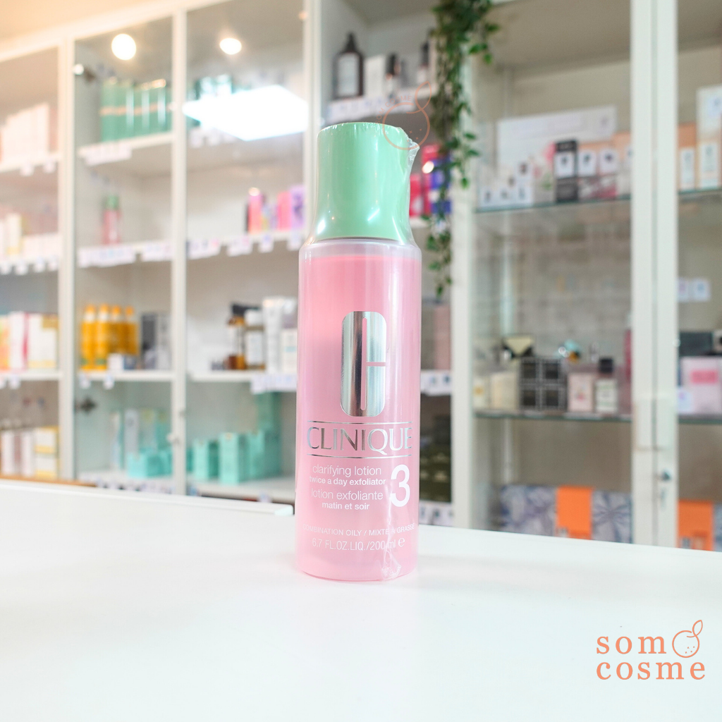 Clinique โลชั่นเช็ดหน้า สำหรับผิวมัน Clarifying Lotion 3 Twice a Day Exfoliator 200 ml.
