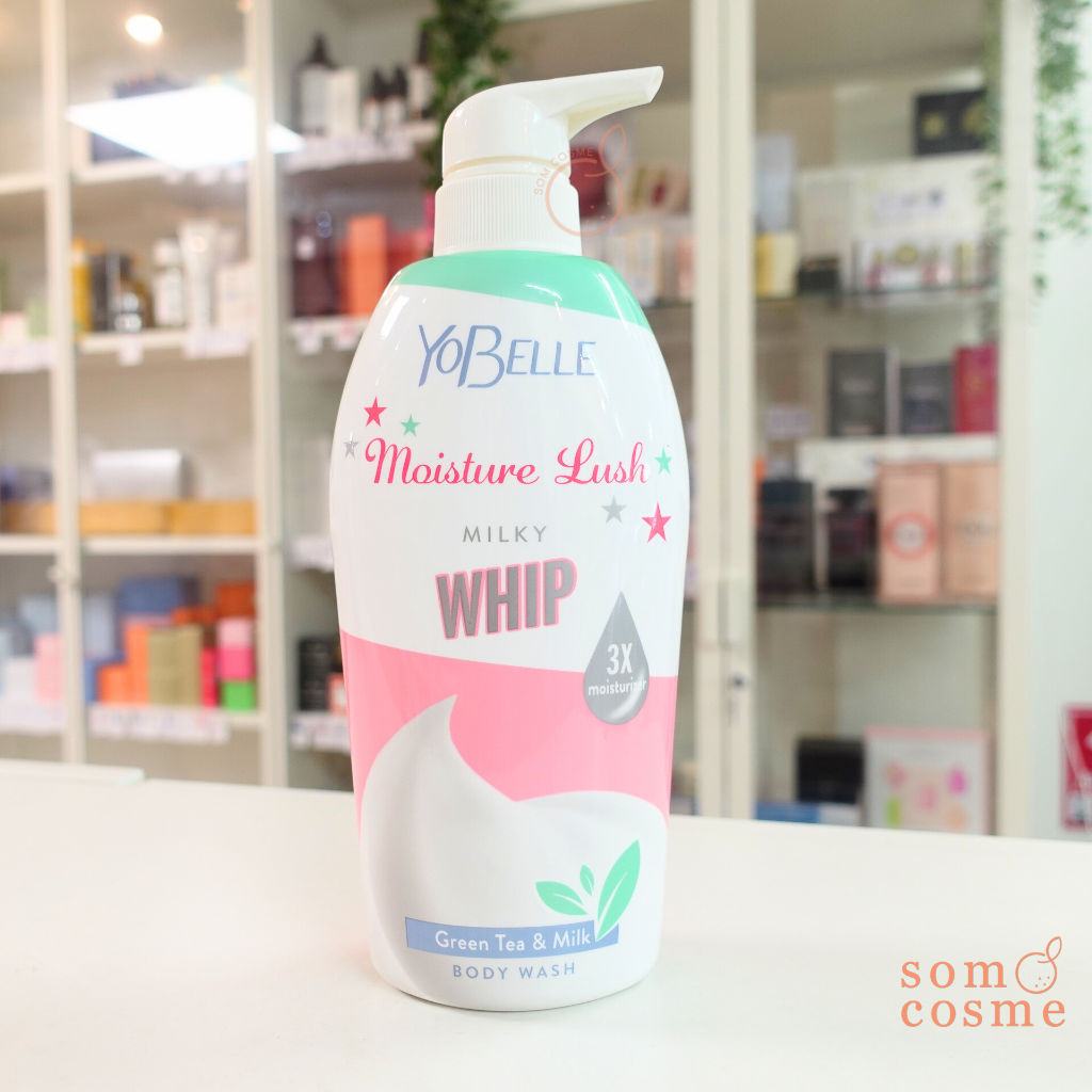 YO BELLE Moisture Lush Milky Whip Green Tea & Milk Body wash 400 ml.