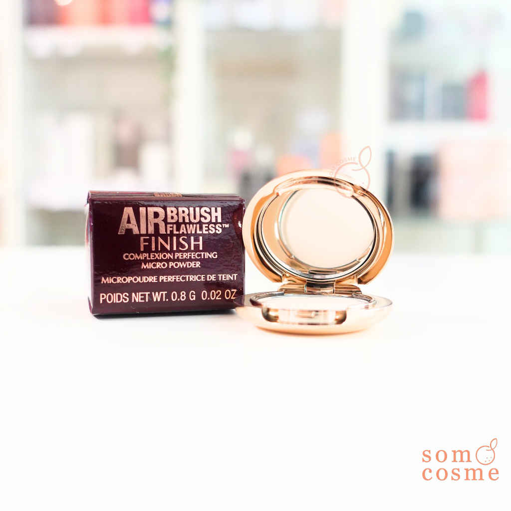 Charlotte Tilbury แป้งอัดแข็ง Air Brush Flawless Finish Complexion Prefecting Micro Powder 0.8g.#สี : 1 Fair