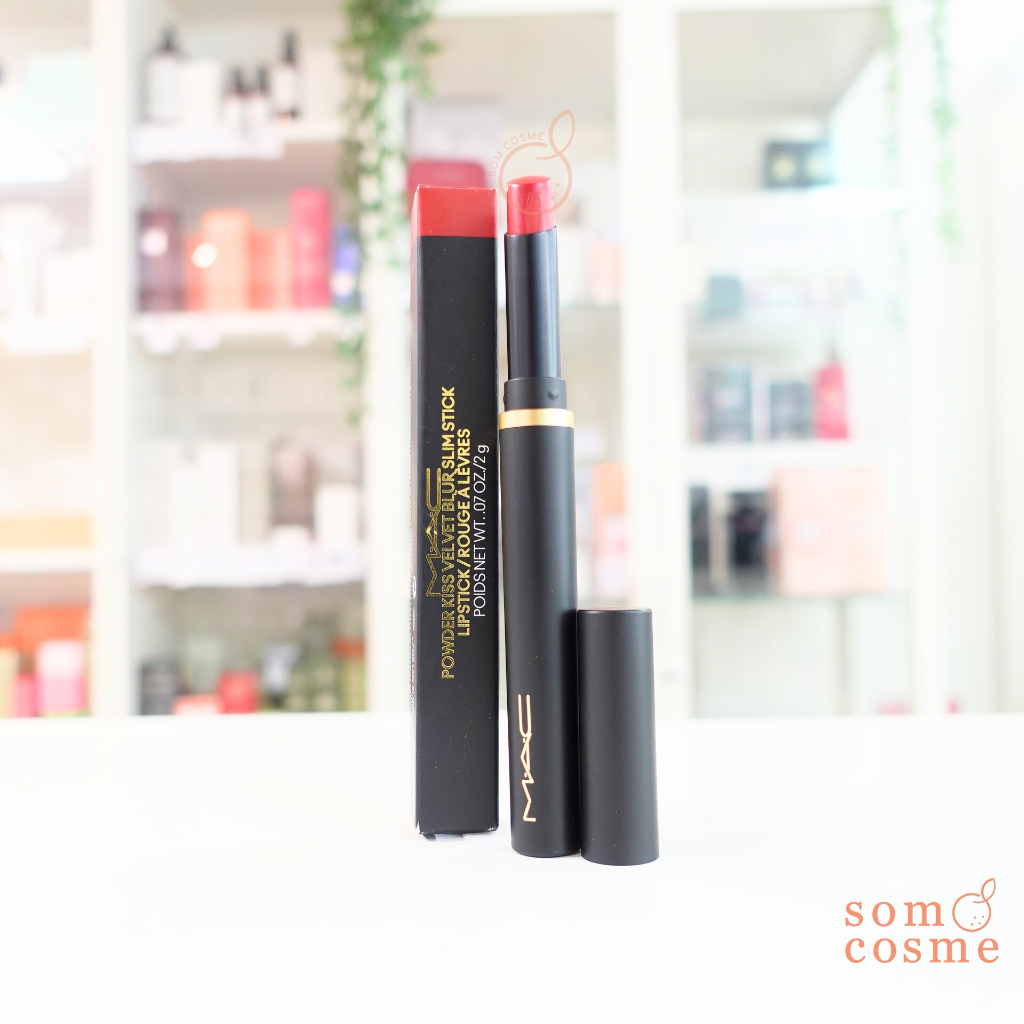MAC Powder Kiss Velvet Blur Slim Stick Lipstick 2g.#885 Pumpkin Spiced