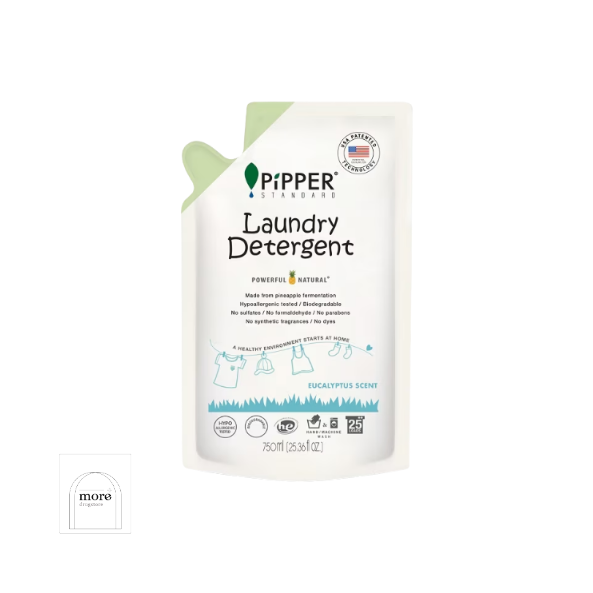 Pipper Standard Laundry Detergent ผลิตภัณฑ์ซักผ้า กลิ่นยูคาลิปตัส ถุงเติม 750 มล.
