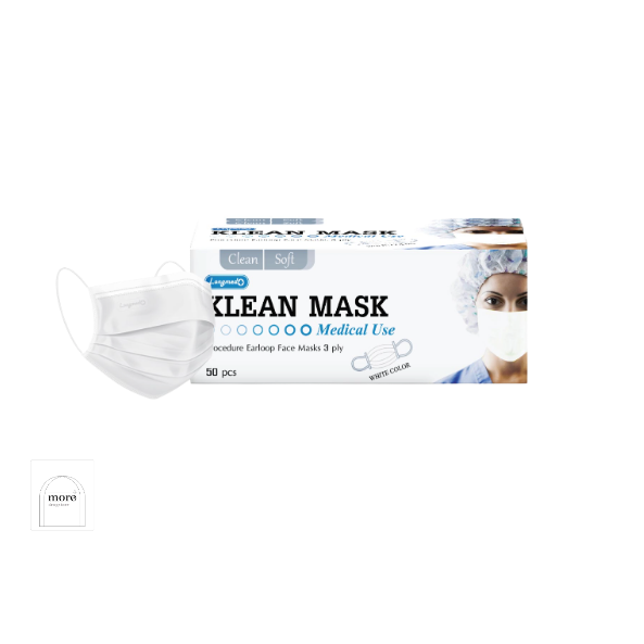 KLEAN MASK สีขาว กล่อง 50 pcs