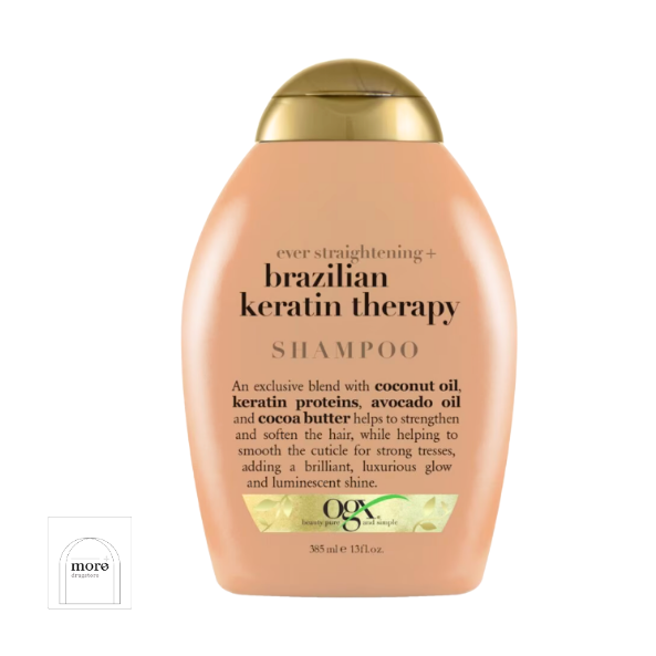 OGX Ever Straightening+Brazilian Keratin Therapy Shampoo 385 ml.