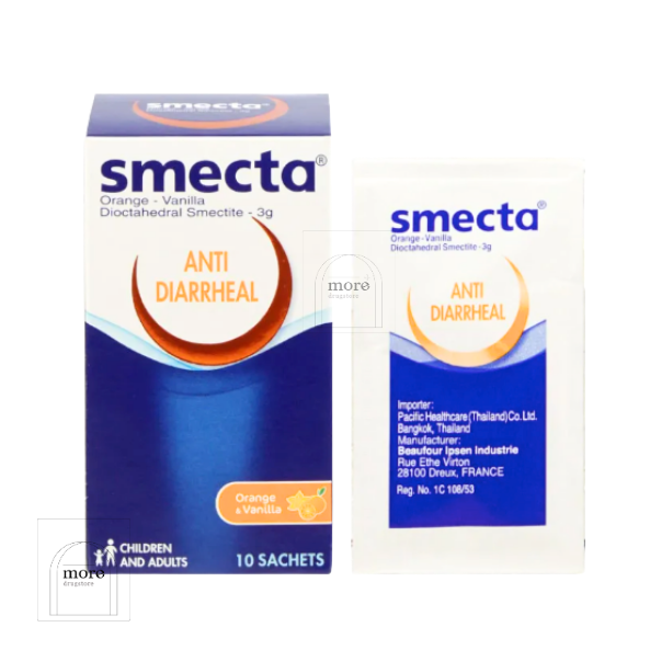 SMECTA 3 g รสส้ม 10 sachets 1 box