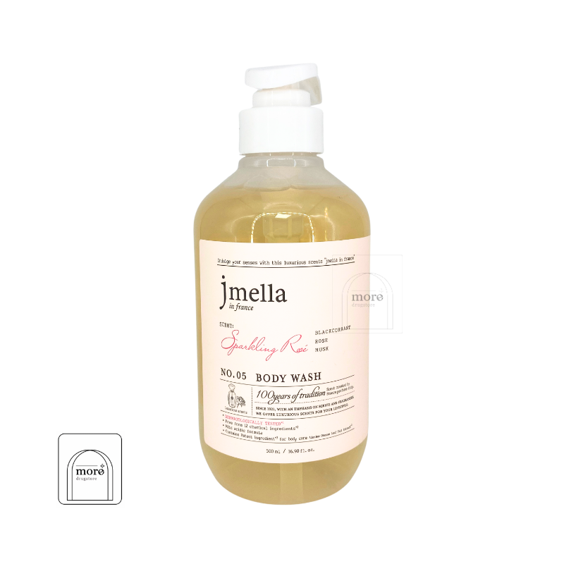 JMELLA เจลอาบน้ำ Body Wash 500ml. กลิ่น Sparkling Rose