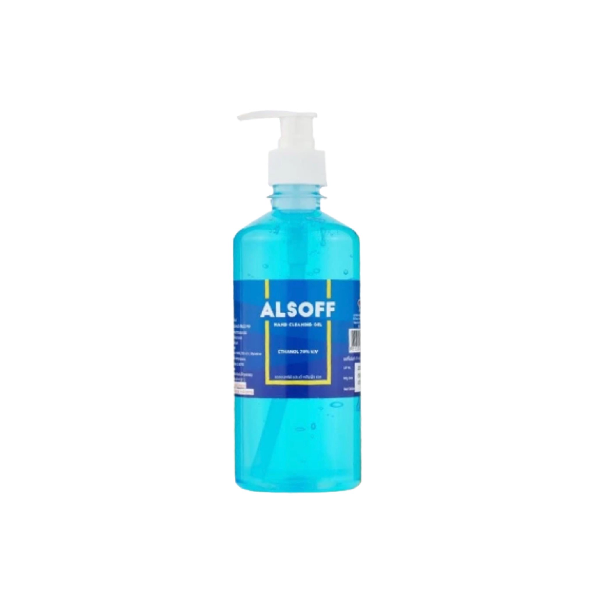 ALSOFF Gel 450 ml. ขวดหัวปั๊ม สีฟ้า